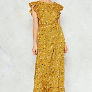 Nasty Gal Higher Flower Maxi Dress Size 2